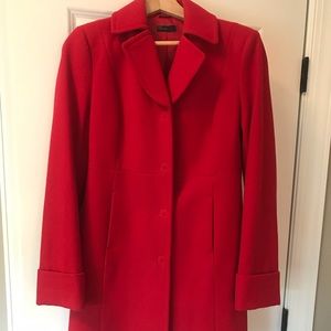 United Colors of Benetton Red Wool Coat